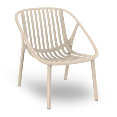 Cadeirão Bini Lounge | Empilhável para interior e exterior