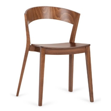 Wooden chair for hospitality
